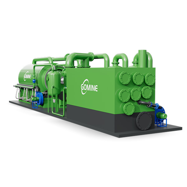 Usine de pyrolyse du plastique