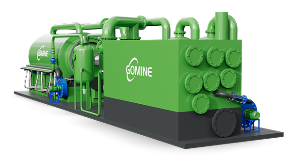 Usine de pyrolyse du plastique